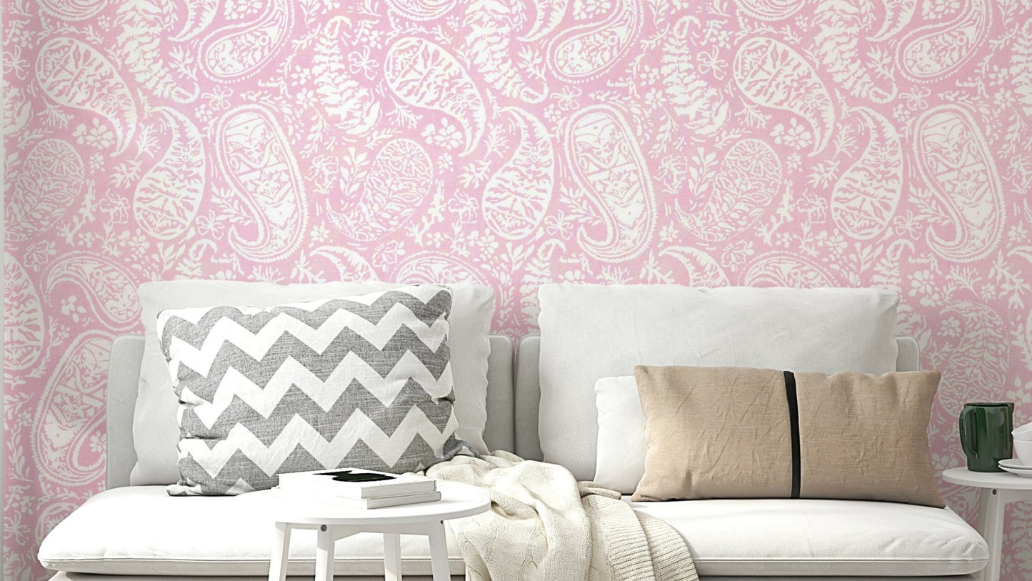 Soft and inviting pink hues.

