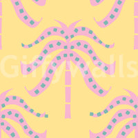 The design is non-realistic and interpretive.

