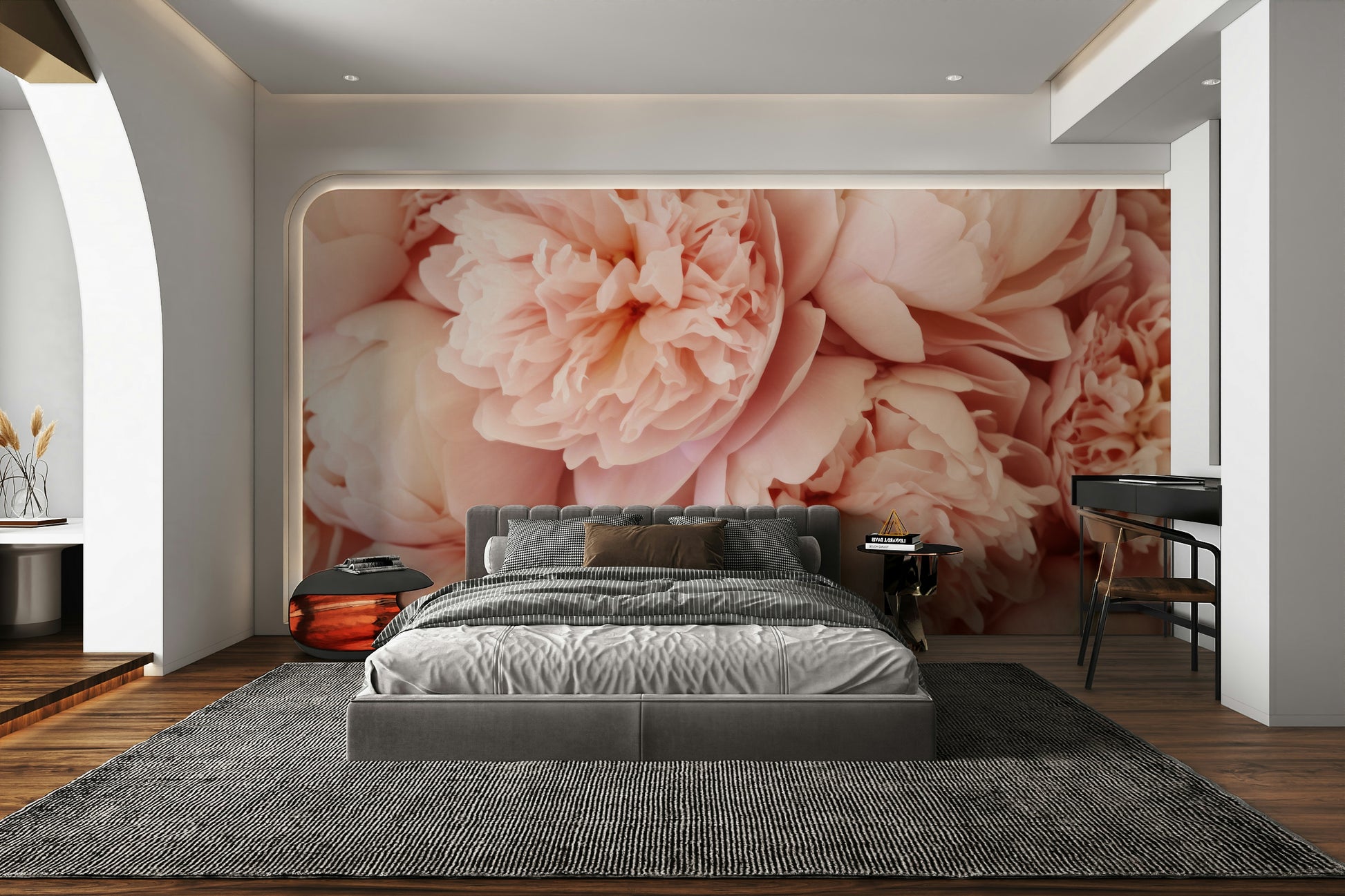Soft floral pattern wallpaper

