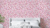 Pink and red heart wallpaper with love theme

