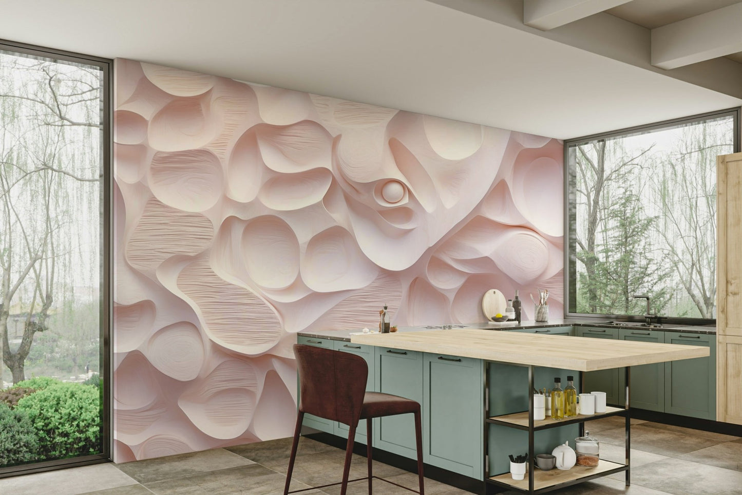 The image has a textured, painted look.

