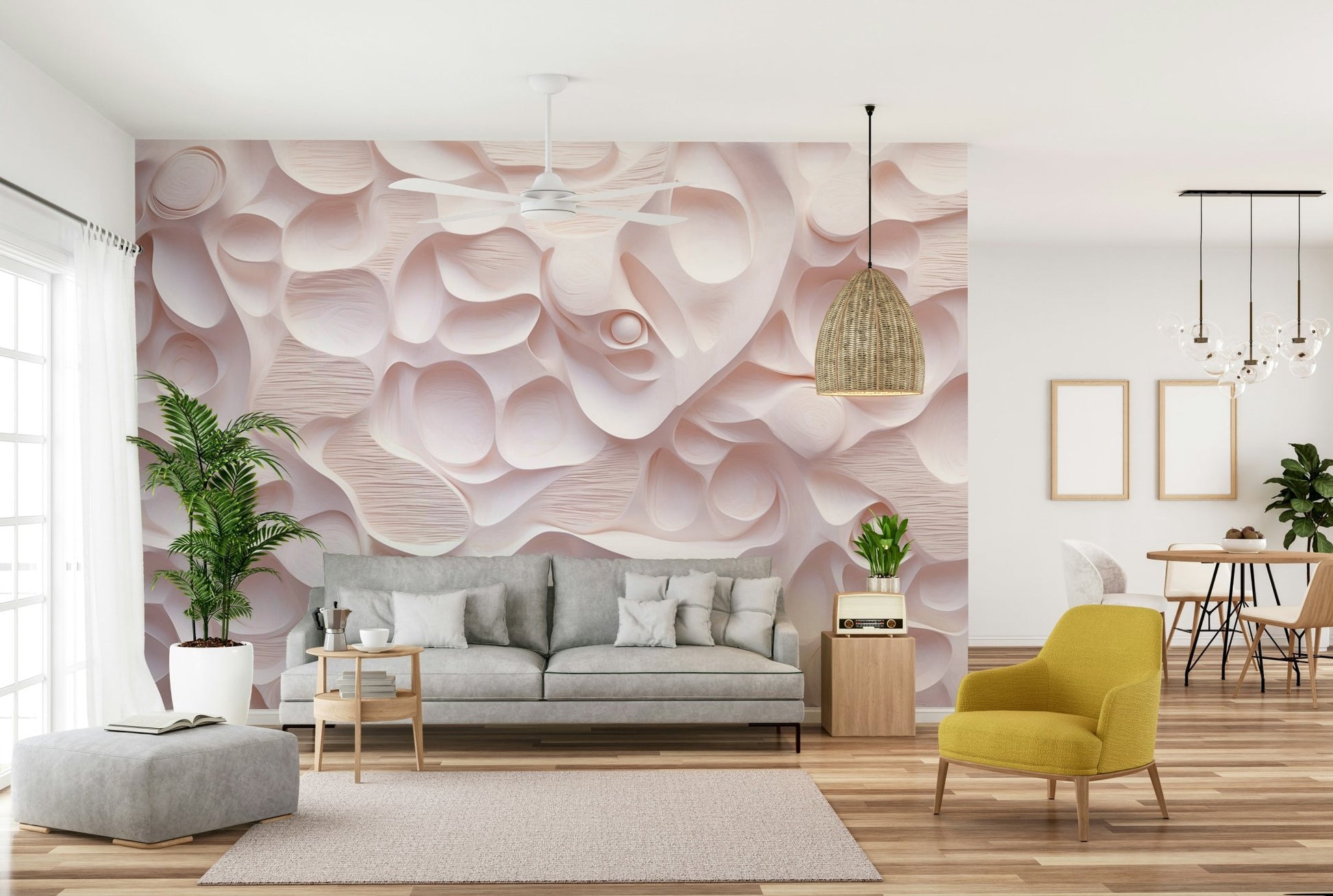 The composition is abstract and flowing.

