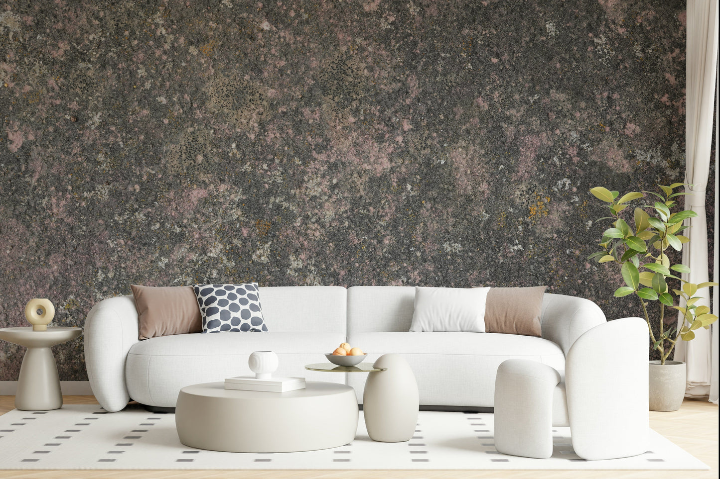 Whispers of Pink Stone Wall Mural -2566600