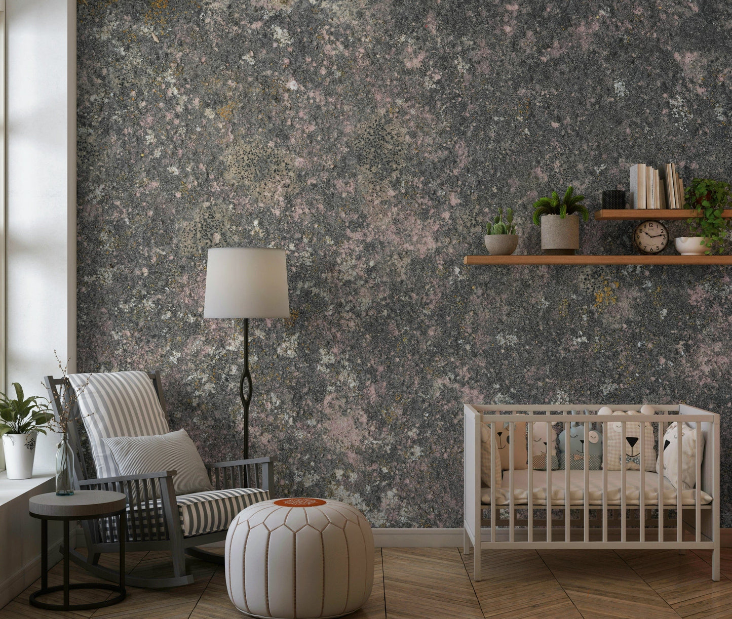 Whispers of Pink Stone Wall Mural -2566600