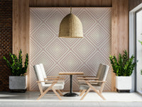 Monochrome pink hues for Angled Stripes cozy wallpaper.