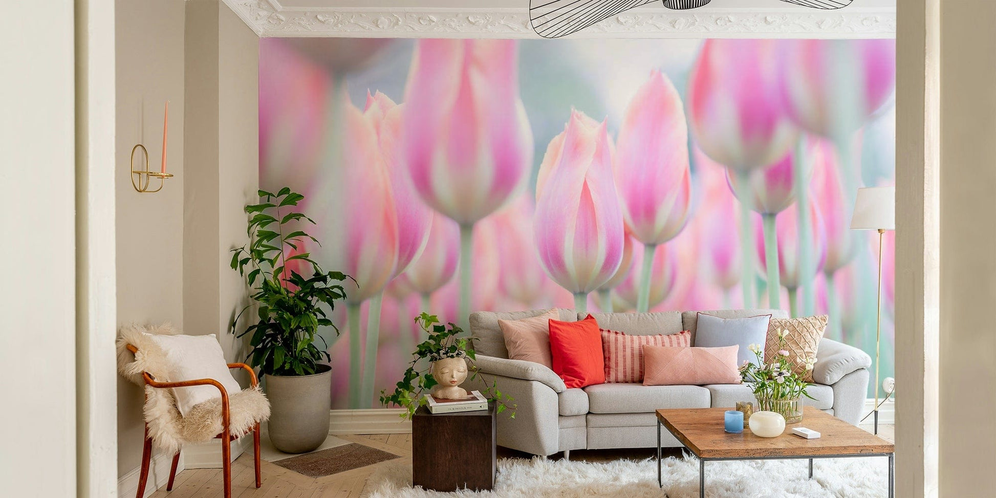 Tulips Jewels classic wallpaper

