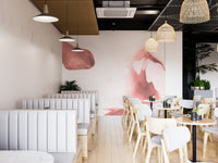 Pink Watercolor Painting wallpaper Murals - Giffywalls