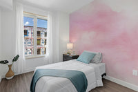 Pink Watercolor wallpaper for renters