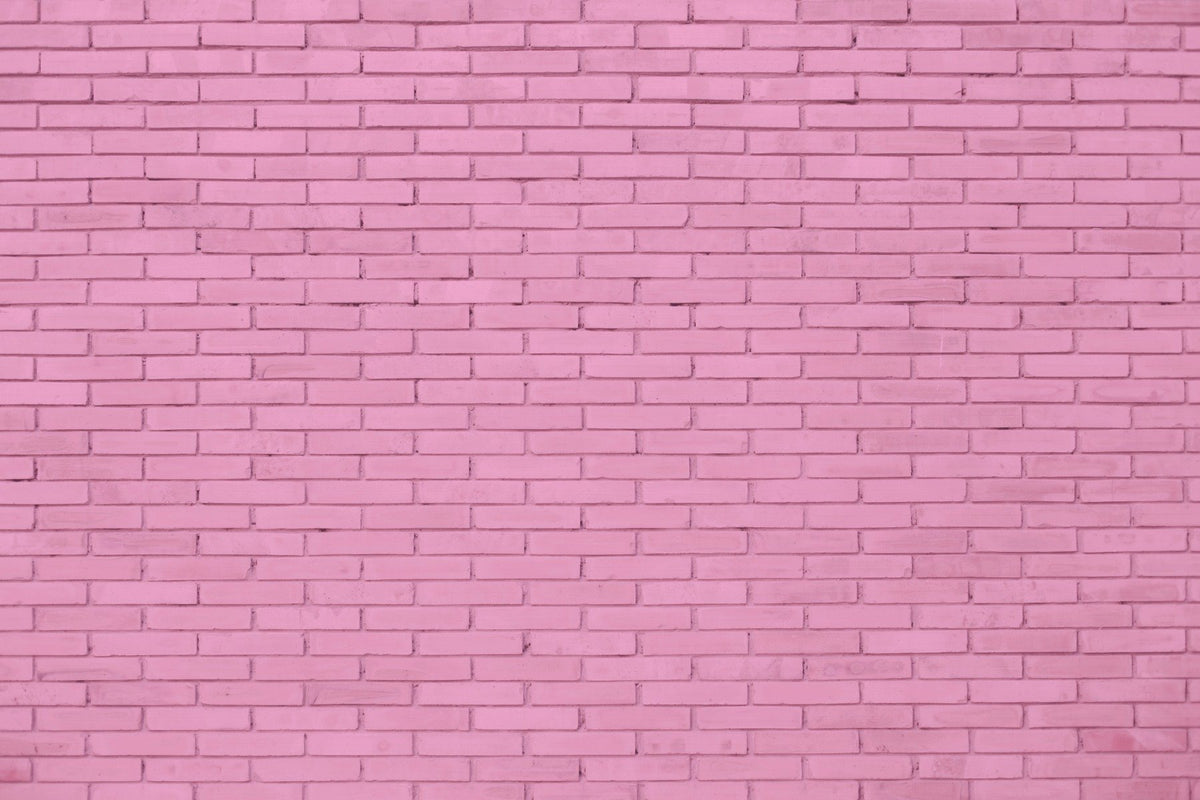 Pink Brick Wallpaper Mural in your room
