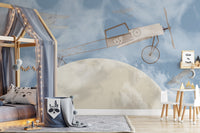 Planes on the Moon Wallpaper Murals - Giffywalls