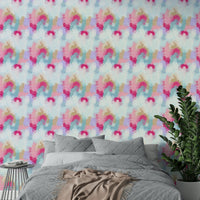 Crayon Strokes playful wall covering

