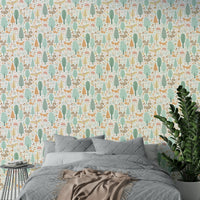 Illustrated woodland animals wall décor for babies

