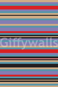 Sophisticated Horizontal Classic Striped kitchen wallpaper design.