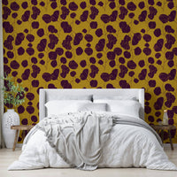 A high-angle view of the wall mural in a large space.

