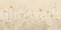 Poetic Soft Floral – Honey Wall Mural