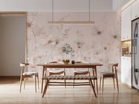 Poetic Soft Floral – Petal Dust Wall Mural