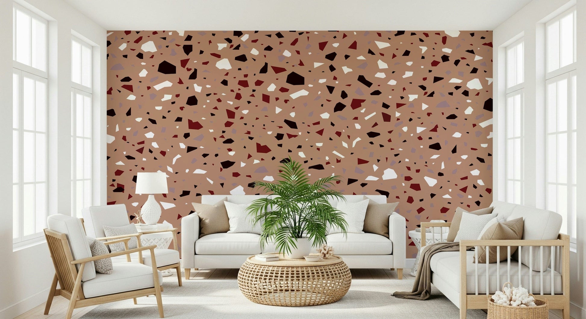 A classic abstract design wallpaper for walls.