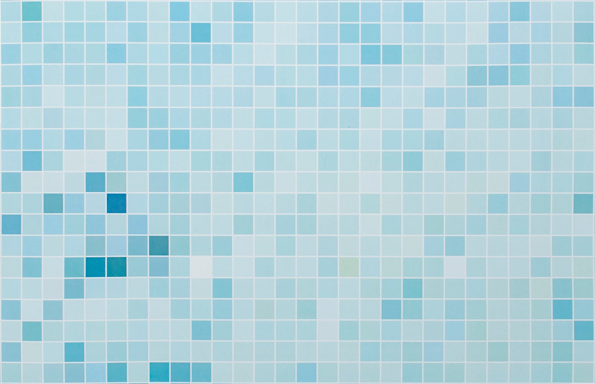 Blue Tiled Wallpaper Mural in your room