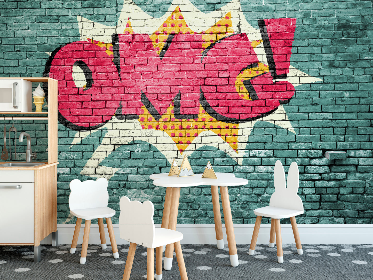 Pop Art OMG Graffiti Wall Mural - Giffywalls
