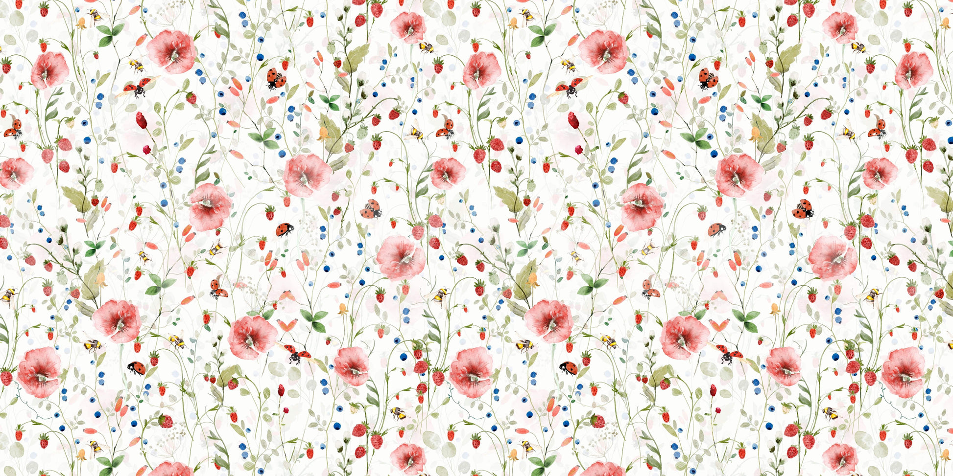 The wallpaper has a classic, timeless feel.

