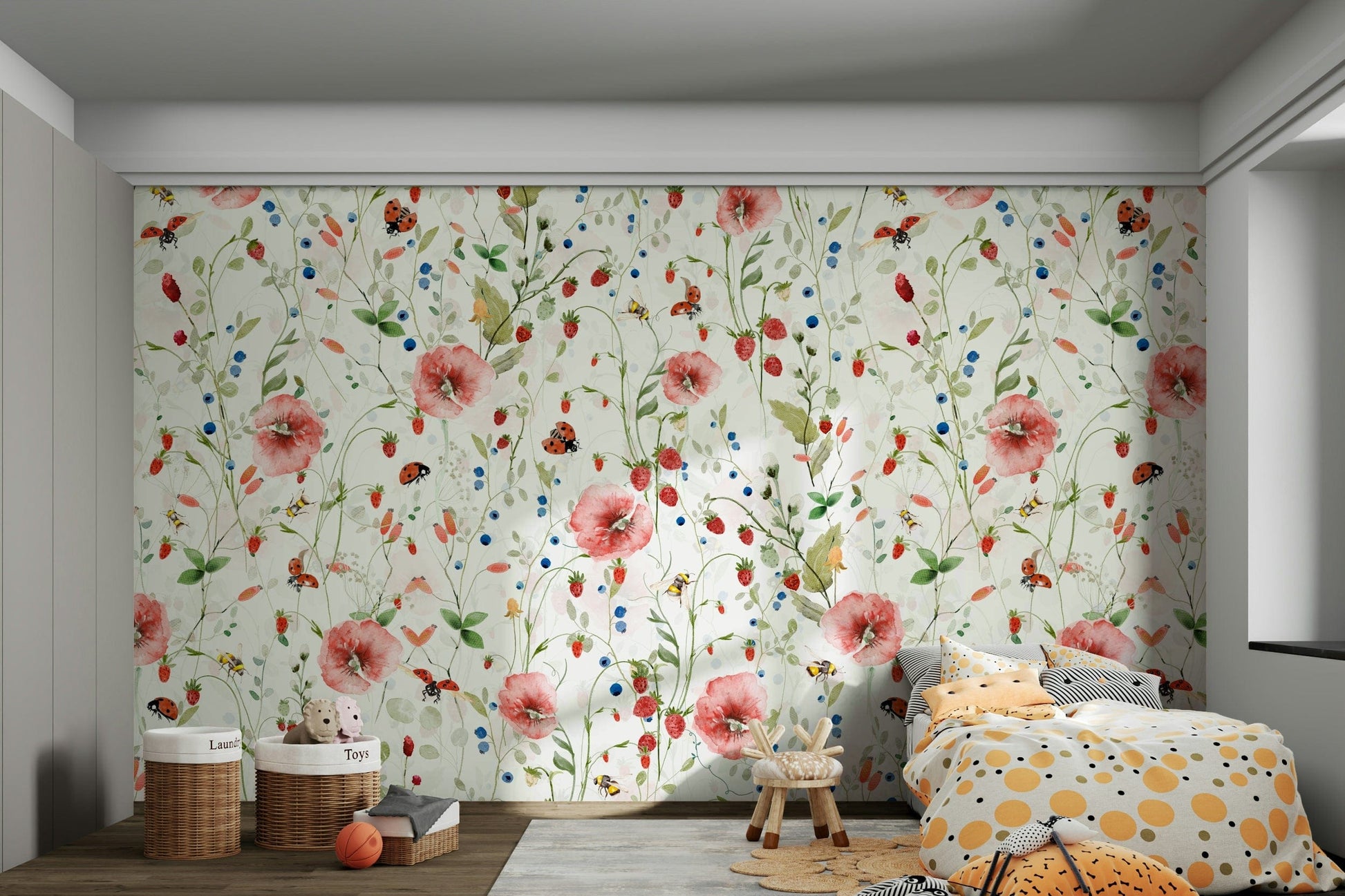 A seamless pattern for a kitchen or living room.

