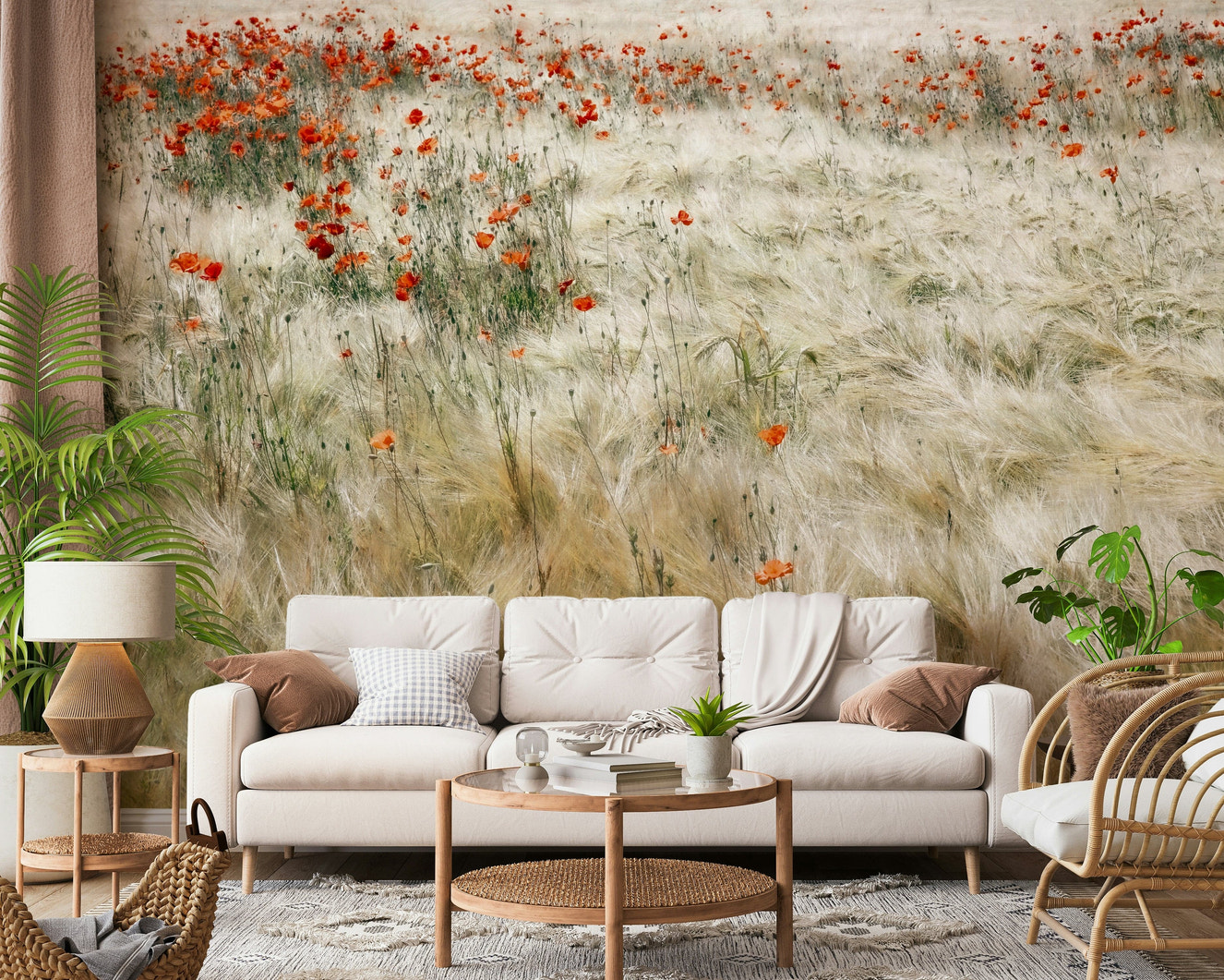 Poppy Field Dreams Wall Mural -2539580