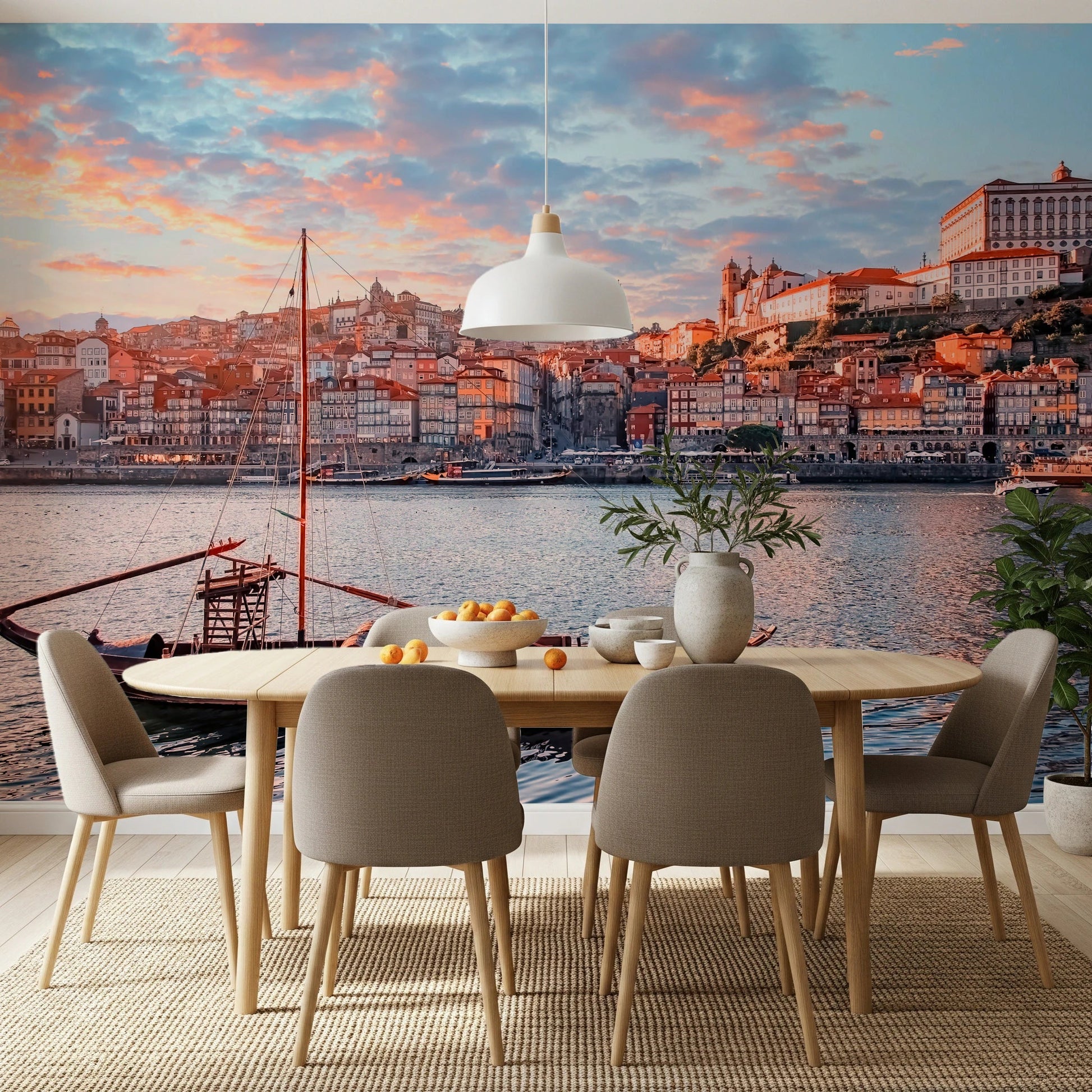 Porto Sunset Glow Wall Mural