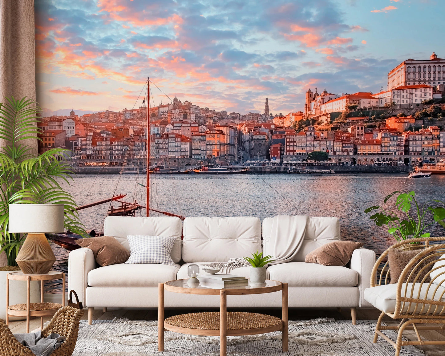 Porto Sunset Glow Wall Mural