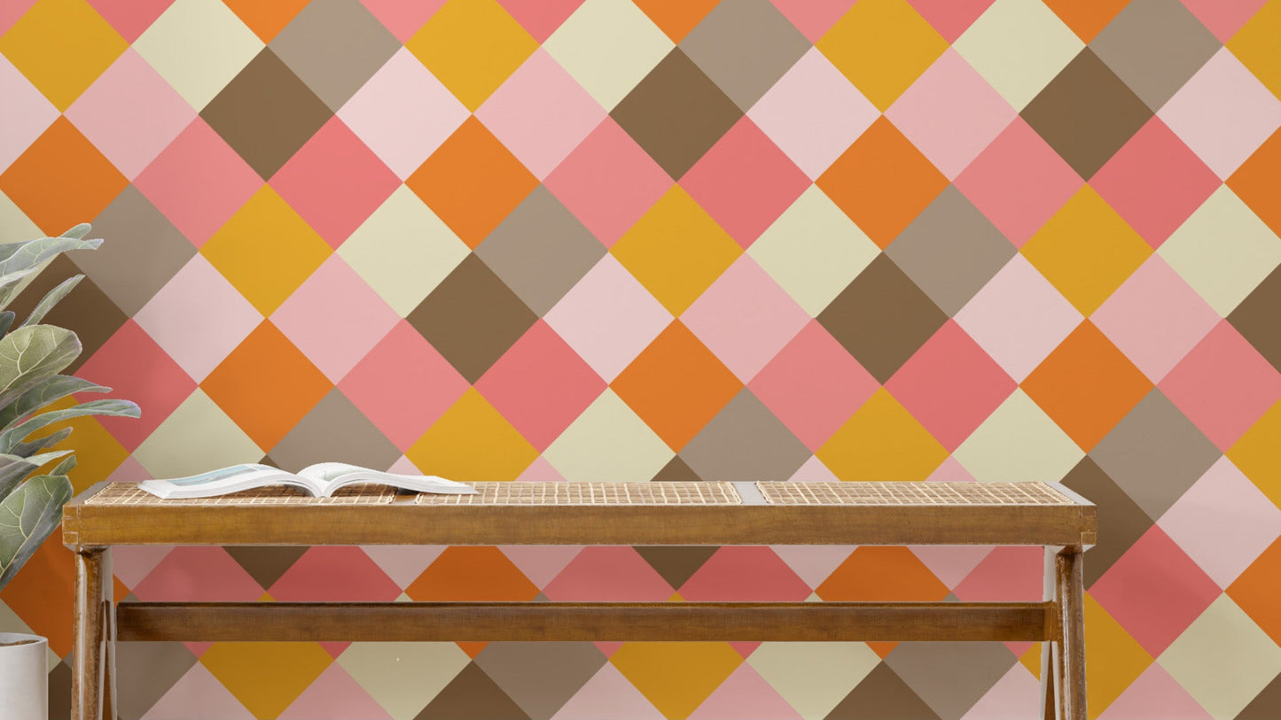 Portuguese Tiles Azulejos Cube Wallpaper for walls