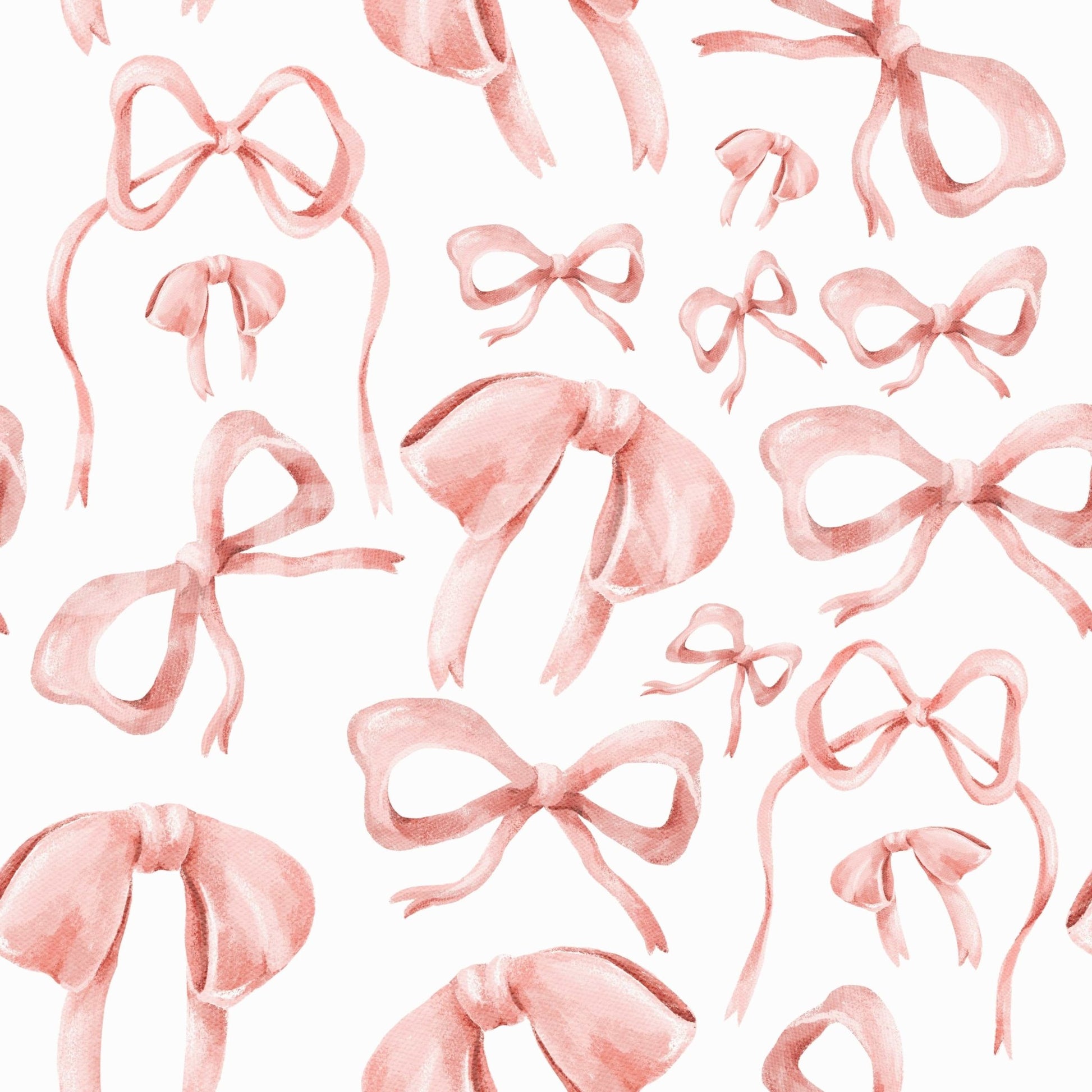Adorable pink feminine ribbon wallpaper pattern.