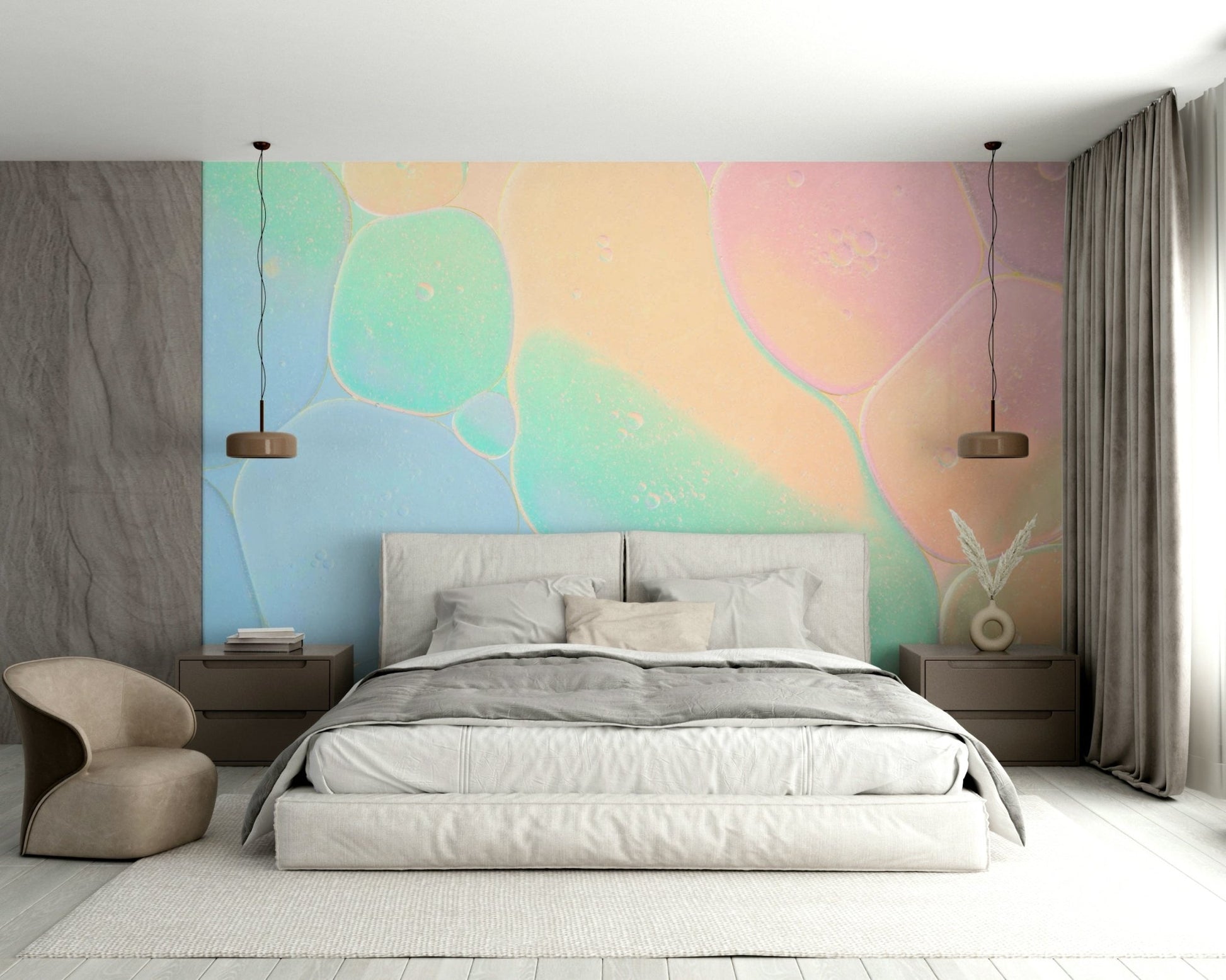 The shapes have subtle internal textures and highlights.

