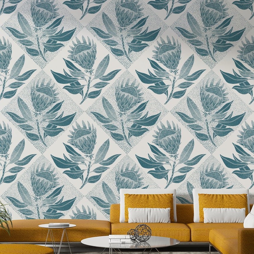 Easy-to-install wallpaper for a lively, botanical look

