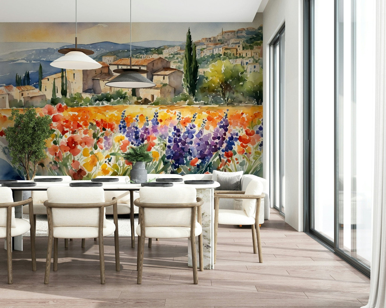 Provençal Vista Wall Mural