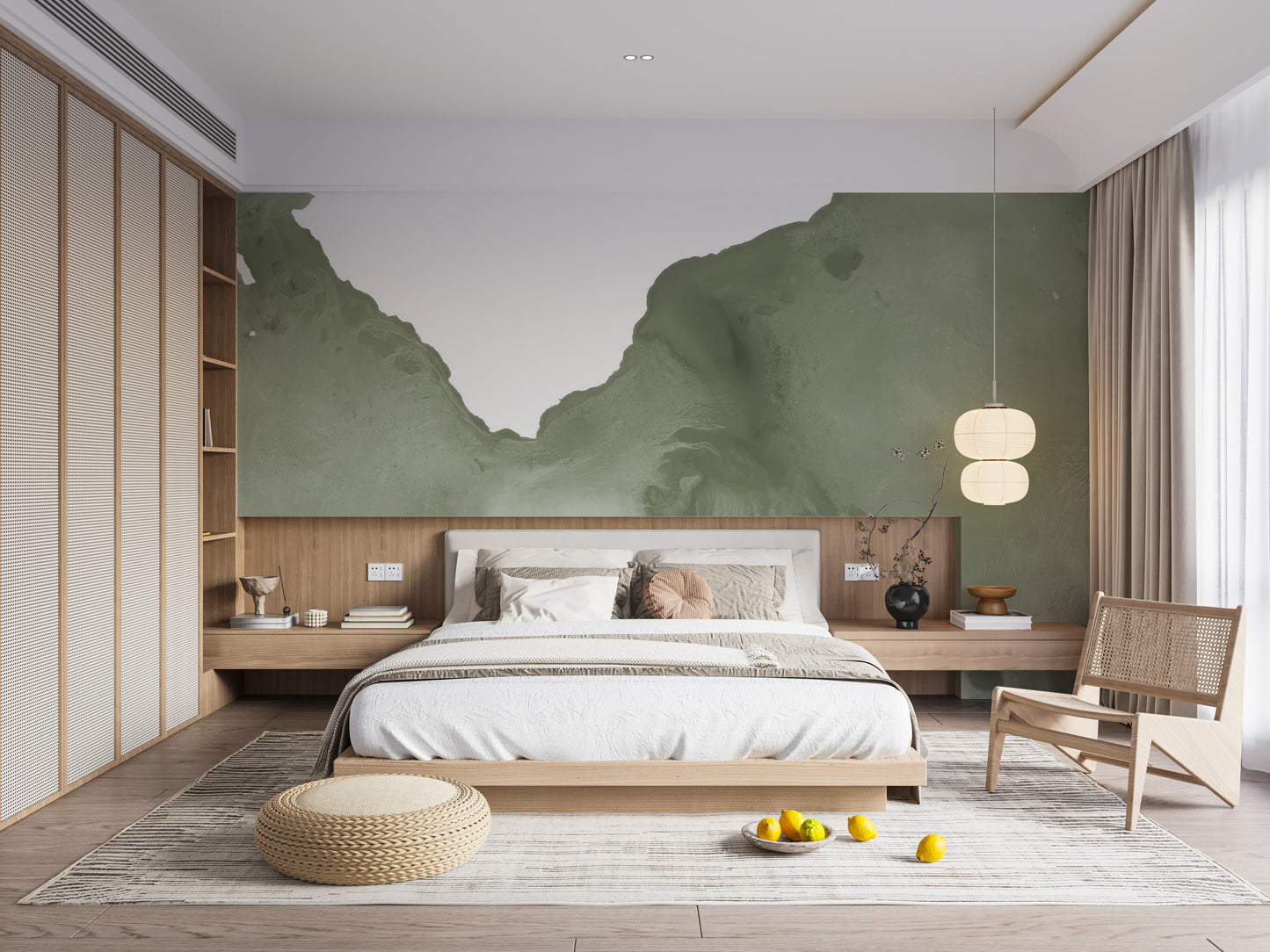 Pseudo Sage Watercolor Wall Mural - Giffywalls