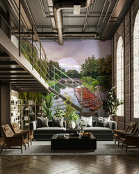 The design has a very calming and serene effect on the space.

