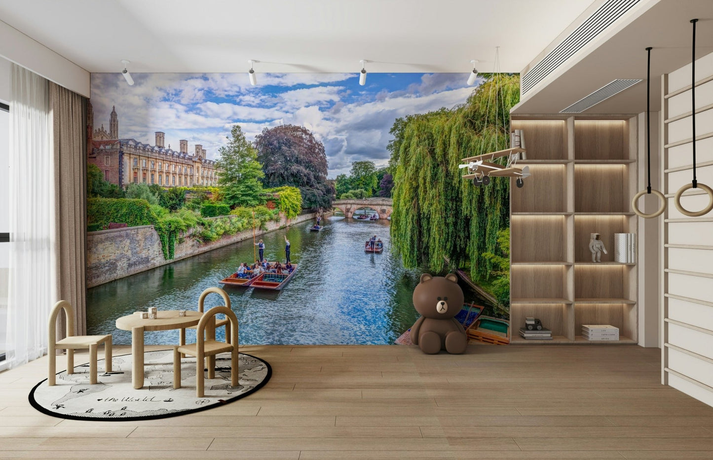 Lush green trees and foliage.

