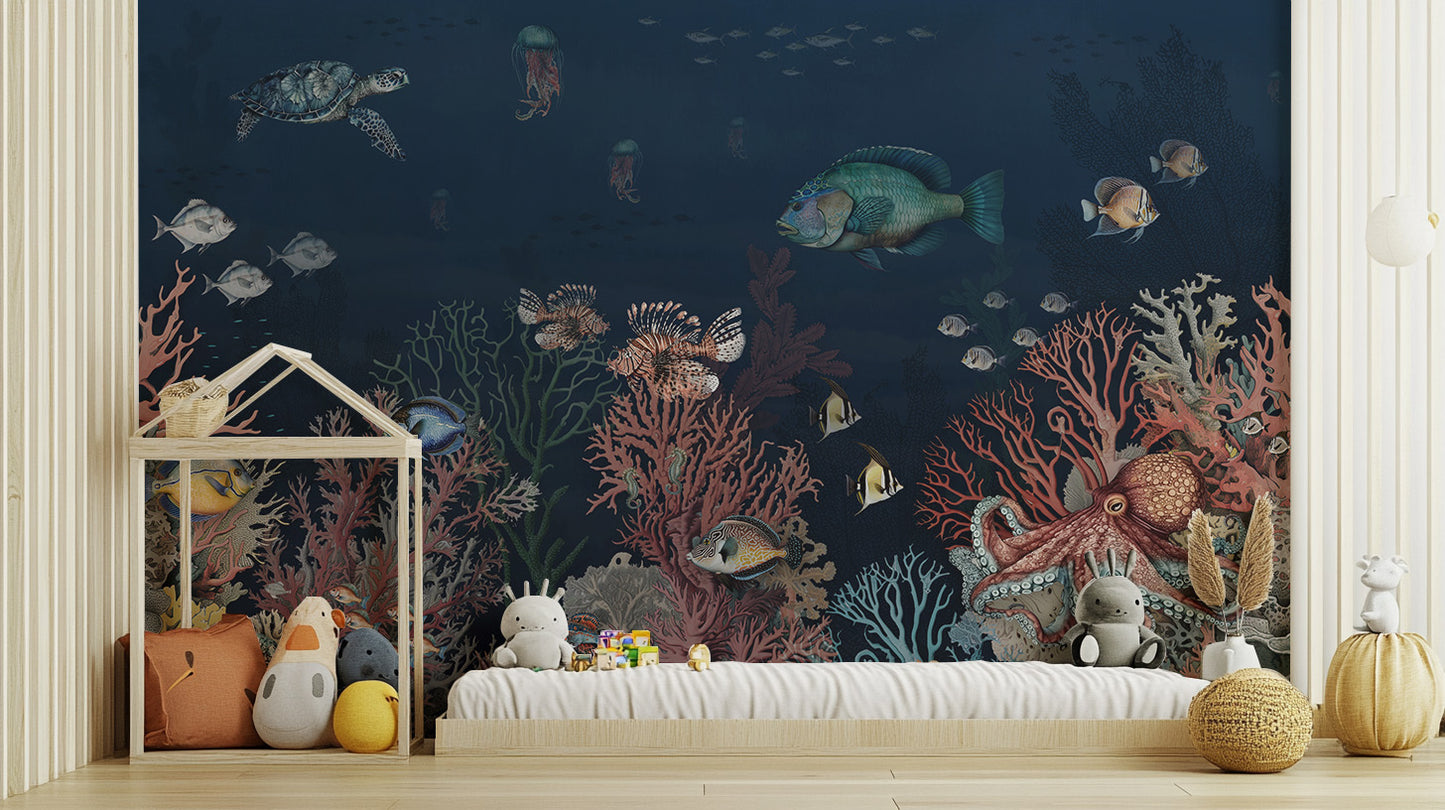 Coral Marvels Wall Mural - Giffywalls