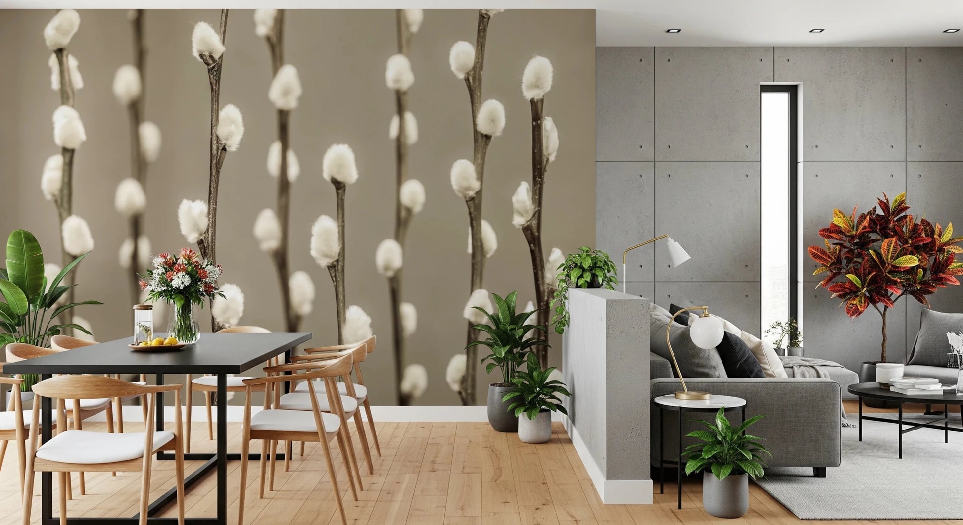 Pussy Willow Wall Mural