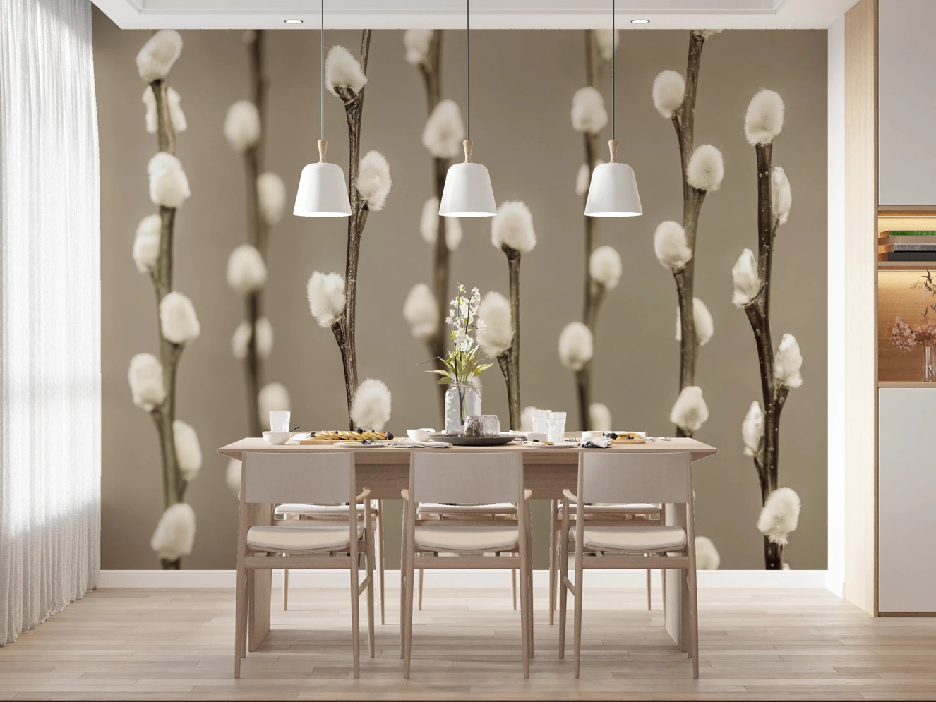 Pussy Willow Wall Mural