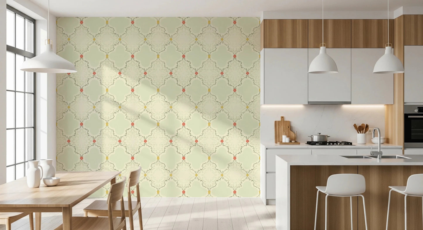 Quatrefoil Vines Wallpaper⁠