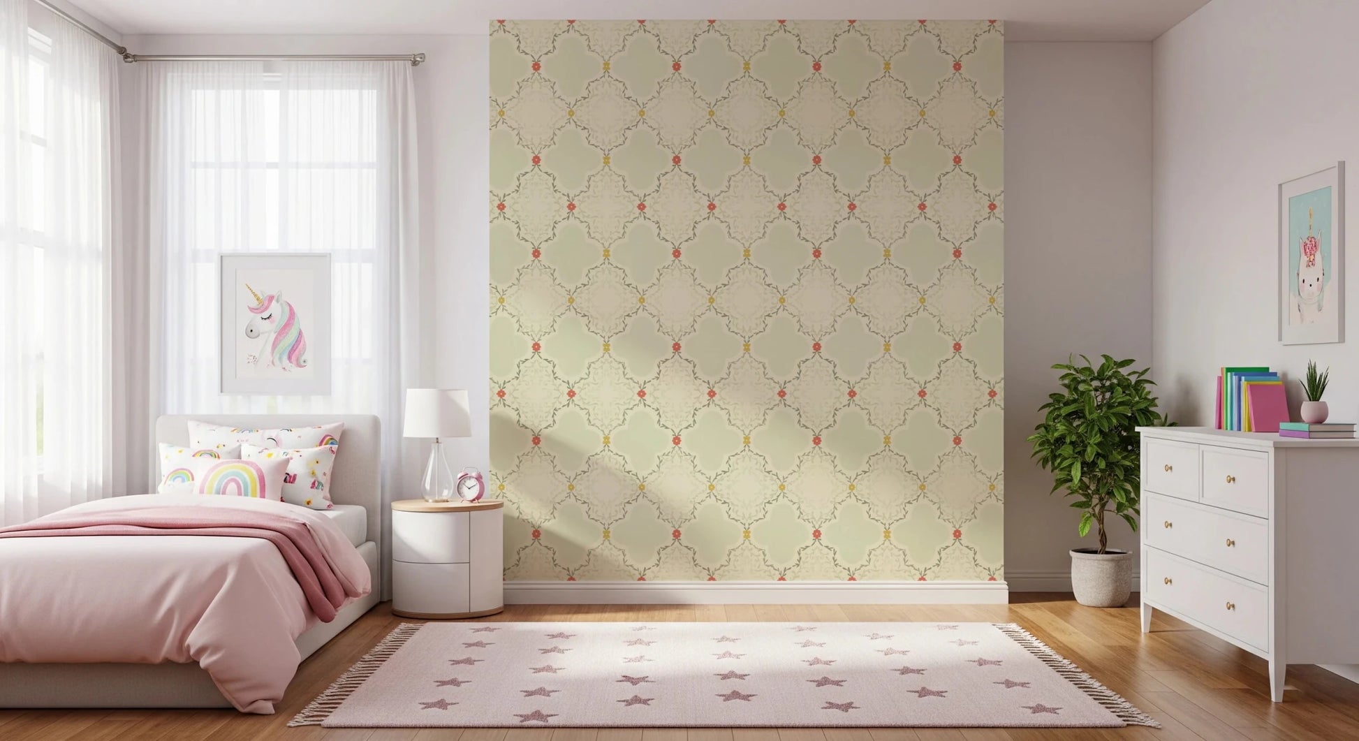 Quatrefoil Vines Wallpaper⁠