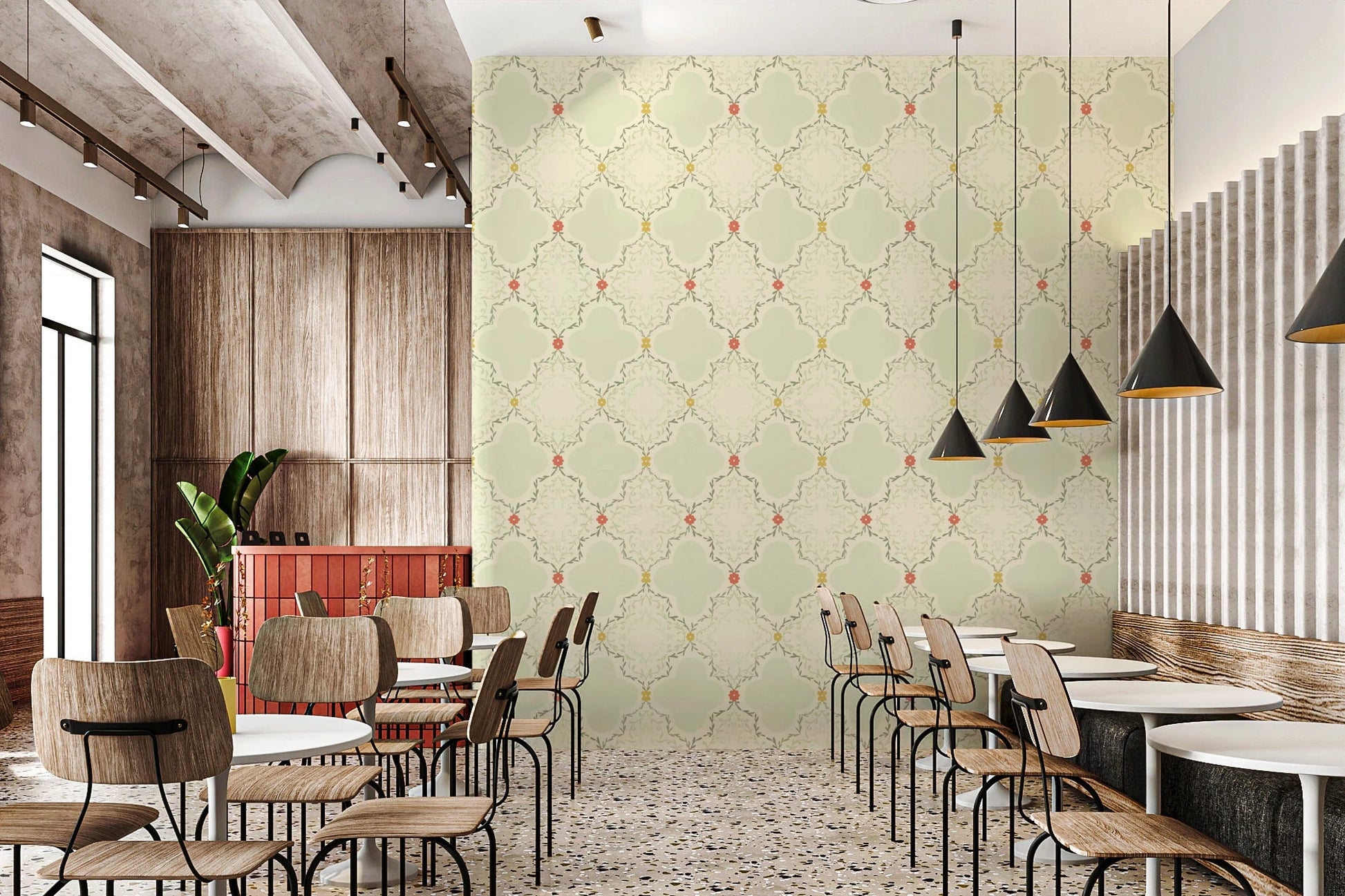 Quatrefoil Vines Wallpaper⁠