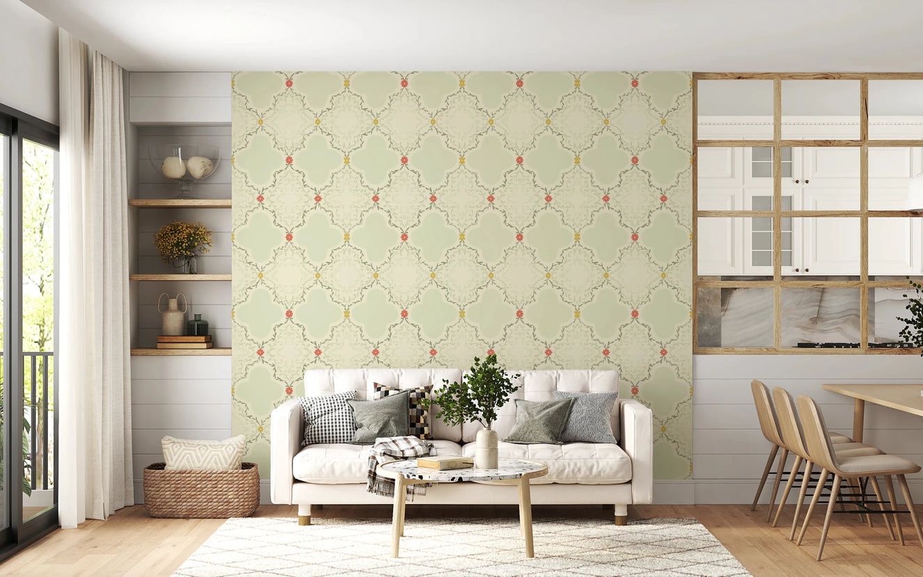 Quatrefoil Vines Wallpaper⁠