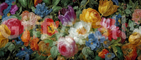 A detail of the brushstrokes and tones in the design.

