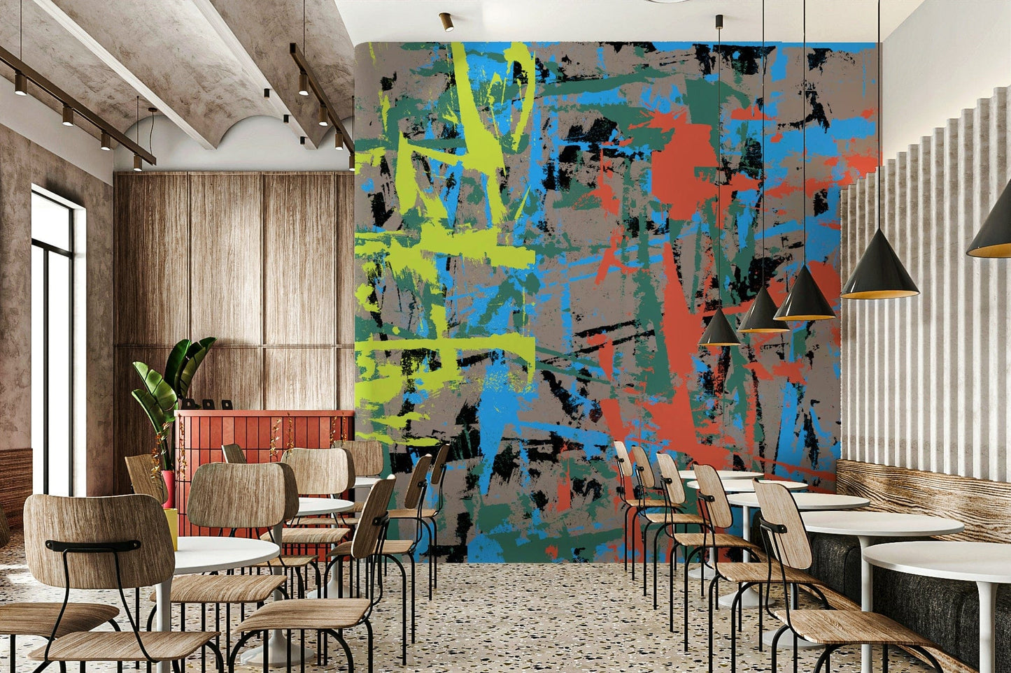 A serene radical art wall mural for your decor.

