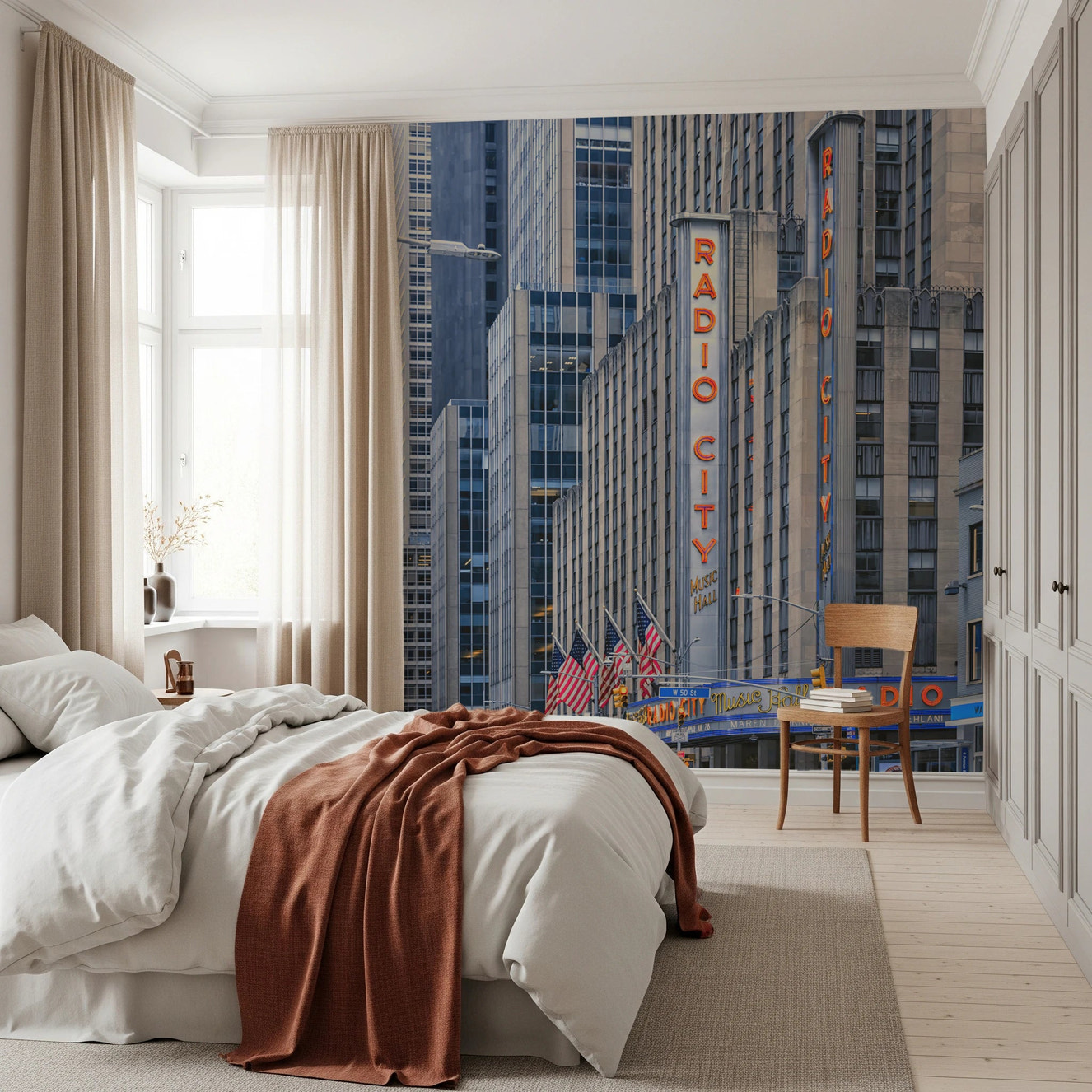 Radio City's Glow Wall Mural