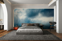 A beautiful modern art wall mural of flowing water.

