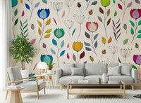 Soft background bloom pattern Rainbow Bloom Dance wallpaper.