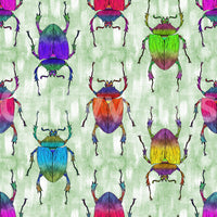 Whimsical insect wallpaper for children's room

