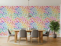 Soft red and pink heart wallpaper for a Valentines themed room.